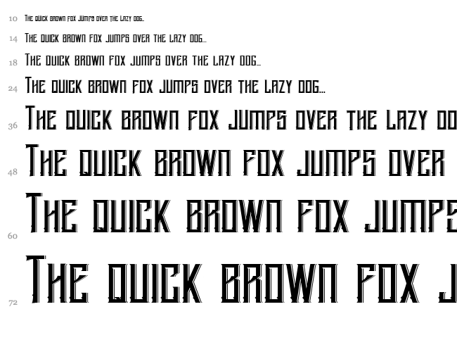 Blnker font waterfall